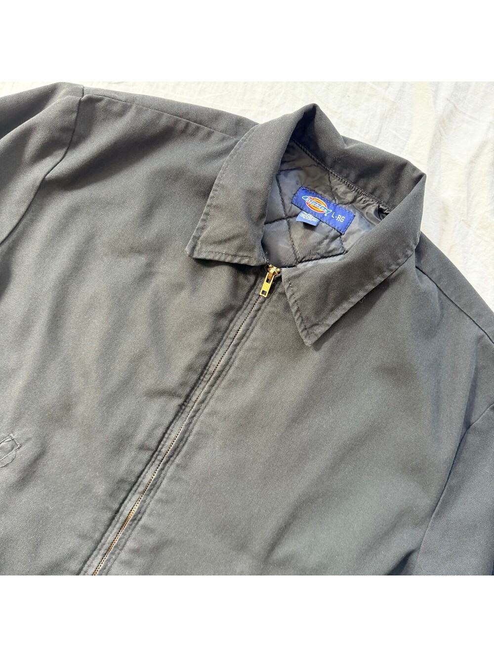 Dickies Insulated Eisenhower Jacket Mens L Black Quilted Workwear Y2K Mexico